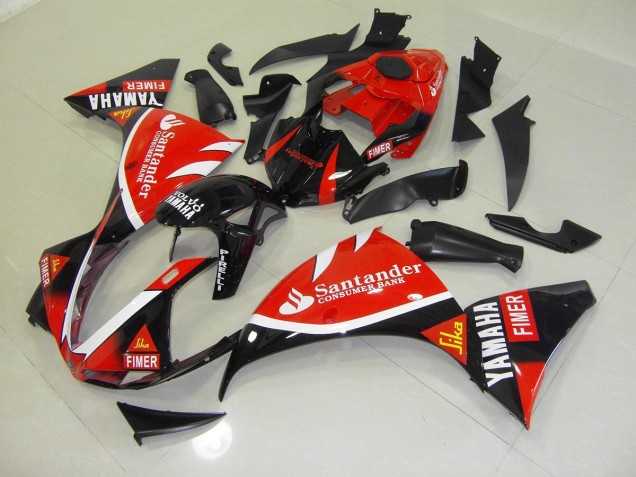 Carenado Yamaha R1 2009-2011 - Rojo Negro Santander