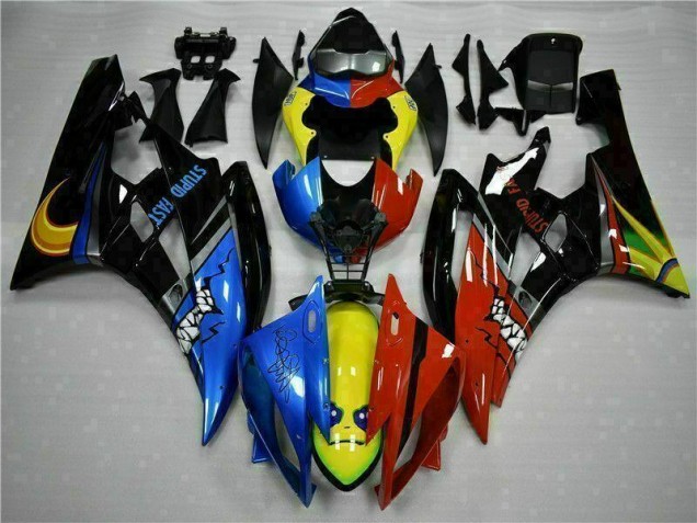 Carenado Yamaha R6 2006-2007 - Amarillo Azul Rojo