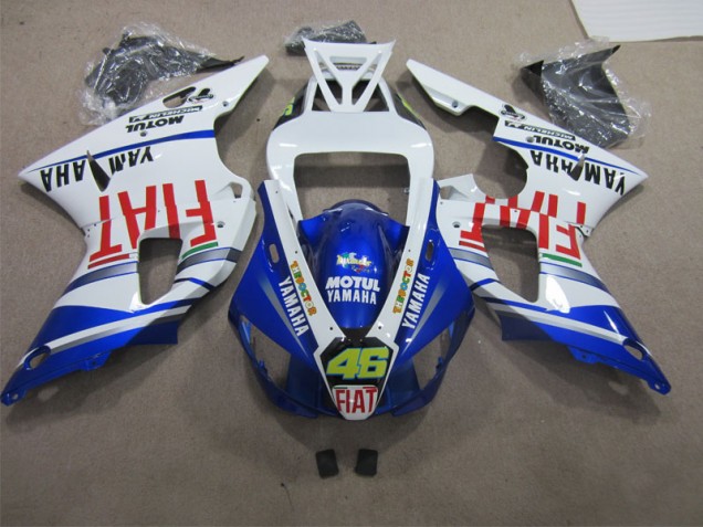 Carrocería Yamaha R1 2009-2011 - Azul Blanco Motul Dunlop 46