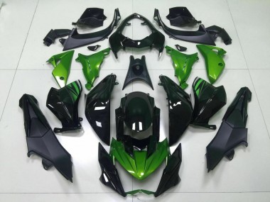 Inyección Kit Carenado Kawasaki Z800 2013-2016 - Verde Negro