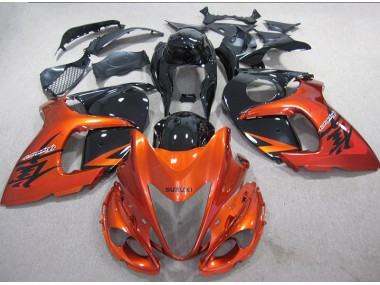 Inyección Kits Carenado Suzuki GSXR 1300 Hayabusa 2008-2019 - Naranja Negro