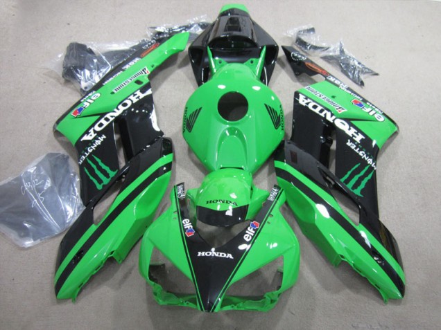 Kit Carenado ABS Completo Honda CBR 1000 RR 2004-2005 - Negro Verde Monster