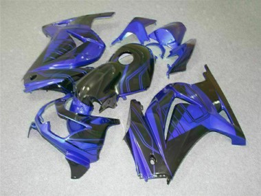 Kit Carenado ABS Completo Kawasaki EX250 2008-2012 - Azul Negro