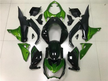 Kit Carenado Inyección Kawasaki Z800 2013-2016 - Verde Negro