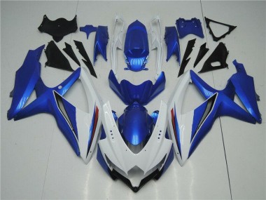 Kit Carenado Suzuki GSXR 600 / 750 K8 2008-2010 - Blanco Azul