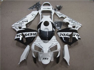 Kit Completo Carenado Honda CBR 600 RR 2005-2006 - Blanco Negro Repsol