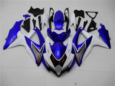 Kit Completo Carenado Suzuki GSXR 600 / 750 K8 2008-2010 - Blanco Azul