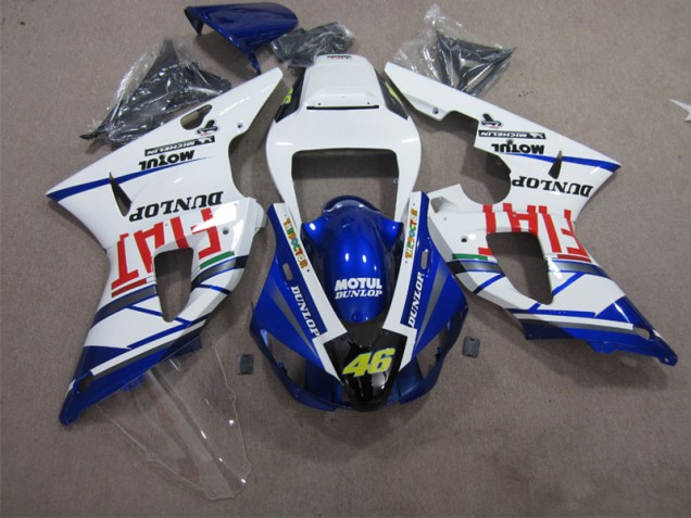 Kit Completo Carenado Yamaha R1 2009-2011 - Azul Blanco Motul Dunlop 46