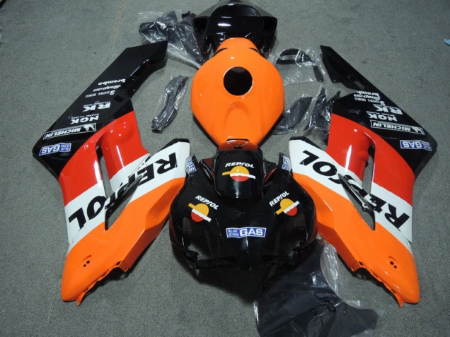 Kits ABS Carenado Honda CBR 1000 RR 2004-2005 - Negro Naranja Repsol