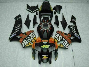 Kits Completo Carenado ABS Honda CBR 600 RR 2005-2006 - Negro