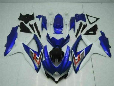 Plástica Suzuki GSXR 600 / 750 K8 2008-2010 - Azul Blanco